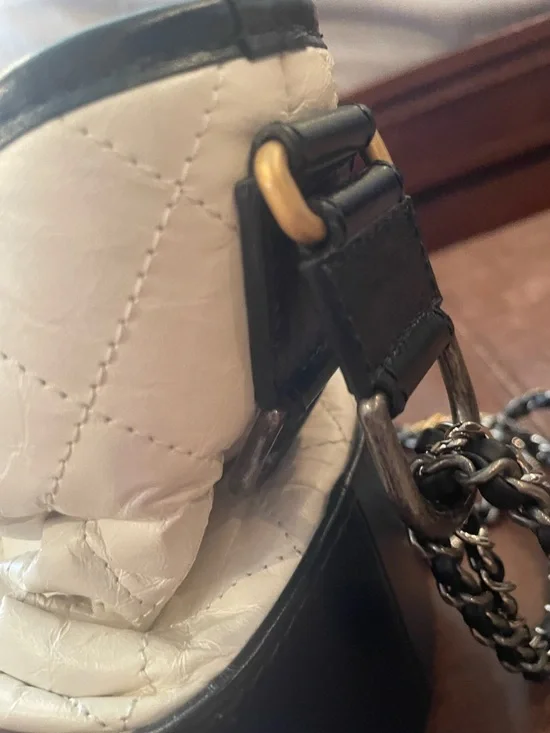CHANEL Gabrielle Hobo Bag Black & White | Authentic - Picture 4 of 8